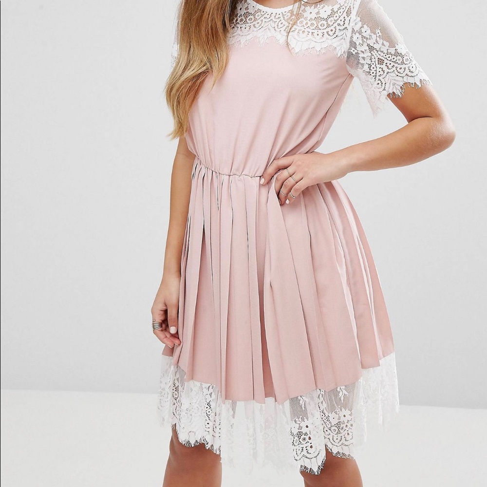 Pleated Midi Dress